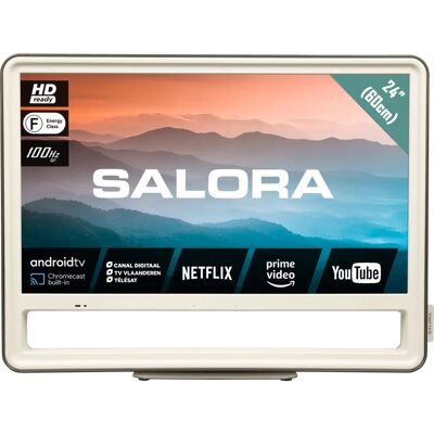 Salora CUBE24 TV intelligente HD de 24 pouces avec Chromecast & Wi-Fi - Publicité Salora CUBE24 TV intelligente HD de 24 pouces avec Chromecast & Wi-Fi - Publicité