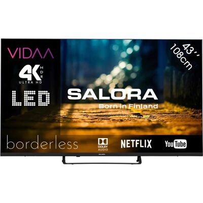 Salora 43XUV3300 4K Ultra HD Smart TV Zwart - Televisie Salora 43XUV3300 4K Ultra HD Smart TV Zwart - Televisie