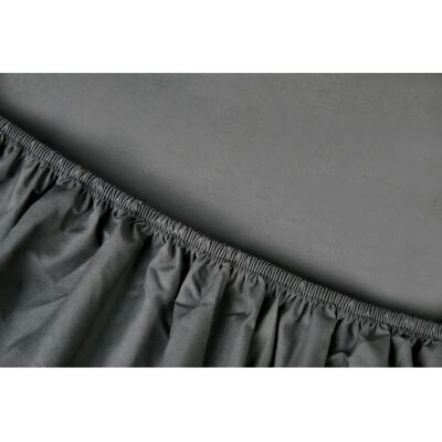 Kayori Shizu Bio-Baumwolle Spannbettlaken - 120x200 - Grau Kayori Shizu Bio-Baumwolle Spannbettlaken - 120x200 - Grau