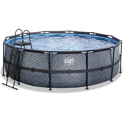 EXIT Aufstellpool - Grau, 15.233L, 122cm Tief EXIT Aufstellpool - Grau, 15.233L, 122cm Tief