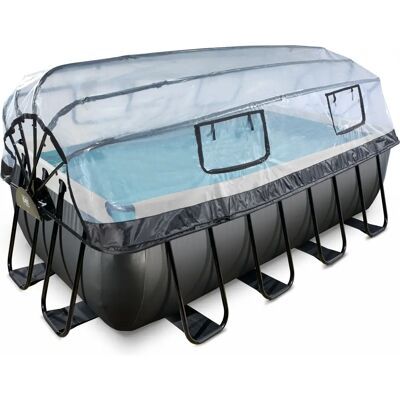 Piscine en bois EXIT 400x200x122cm avec Dôme et Chauffage - Piscine - Publicité Piscine en bois EXIT 400x200x122cm avec Dôme et Chauffage - Piscine - Publicité