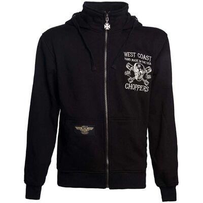 West Coast Choppers Felpa con Zip Uomo High Speed - Felpa West Coast Choppers Felpa con Zip Uomo High Speed - Felpa