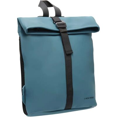 New Rebels Mart Wasserabweisende Rolltop Rucksack - Medium - Petrol New Rebels Mart Wasserabweisende Rolltop Rucksack - Medium - Petrol