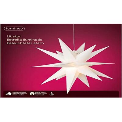 Lumineo Weiße Weihnachtsstern - Weihnachtsstern Lumineo Weiße Weihnachtsstern - Weihnachtsstern