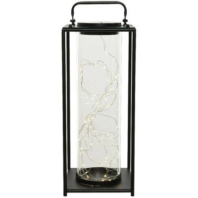 LUMINEO - Lanterna moderna solare 30 LED - D15x15xH42CM LUMINEO - Lanterna moderna solare 30 LED - D15x15xH42CM