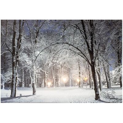 Lumineo Schneelandschaft LED Wandkunst - Innendekor Lumineo Schneelandschaft LED Wandkunst - Innendekor