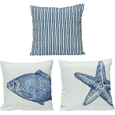 Bigbuy Home Kissen Blau Weiß Mehrfarbig - Kissen Bigbuy Home Kissen Blau Weiß Mehrfarbig - Kissen