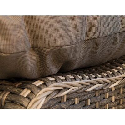 JARDIDECO Lit de jardin en résine avec coussin - Lit de jardin - Publicité JARDIDECO Lit de jardin en résine avec coussin - Lit de jardin - Publicité