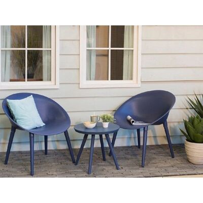 Jardideco Ensemble de Mobilier Extérieur Bleu - Salon de Jardin - Publicité Jardideco Ensemble de Mobilier Extérieur Bleu - Salon de Jardin - Publicité