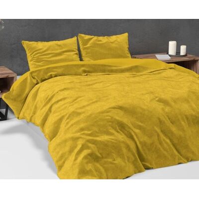 Komplet Pościeli Velur Złoty Sleeptime - 200-220cm Komplet Pościeli Velur Złoty Sleeptime - 200-220cm