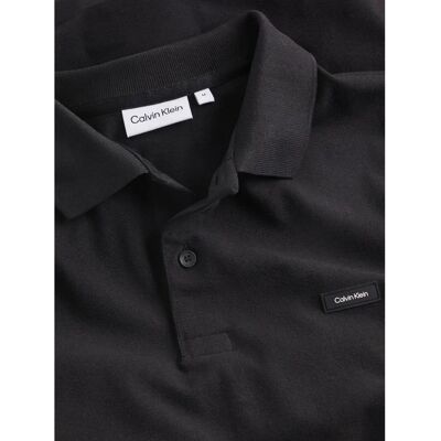 Calvin Klein Stretch Pique Slim Button Krótki Rękaw Polo czarny (K10K111196-BEH) Calvin Klein Stretch Pique Slim Button Krótki Rękaw Polo czarny (K10K111196-BEH)