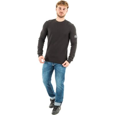 Calvin Klein Badge Waffle T-shirt à manches longues bleu (J30J323485-BEH) - Publicité Calvin Klein Badge Waffle T-shirt à manches longues bleu (J30J323485-BEH) - Publicité