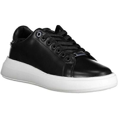 Calvin Klein Kaylee Basket en Cuir avec Plateforme - Noir - Chaussures - Publicité Calvin Klein Kaylee Basket en Cuir avec Plateforme - Noir - Chaussures - Publicité