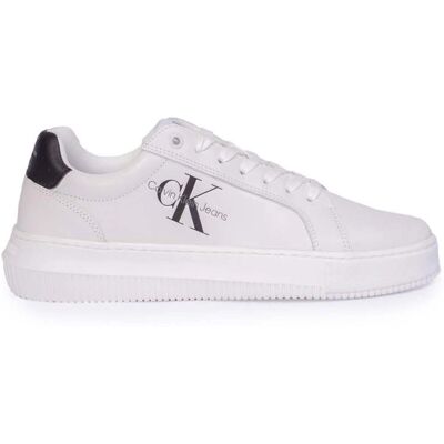 Calvin Klein Damen Contrast Detail Turnschuhe - Weiß Calvin Klein Damen Contrast Detail Turnschuhe - Weiß