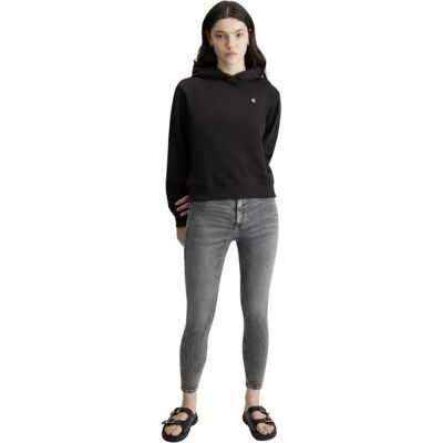 Černá mikina s kapucí Calvin Klein s logem - Mikina Černá mikina s kapucí Calvin Klein s logem - Mikina