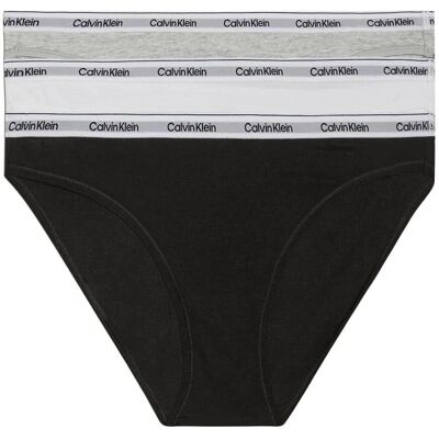 Calvin Klein 3-Pack Slip (000QD5207E) - grey/black/white Calvin Klein 3-Pack Slip (000QD5207E) - grey/black/white