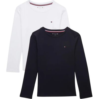 Tommy Hilfiger Dzieci Logo Jersey Top - Długi rękaw T-shirt Tommy Hilfiger Dzieci Logo Jersey Top - Długi rękaw T-shirt