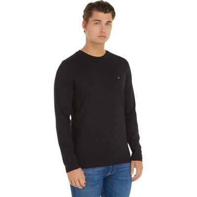 Tommy Hilfiger Organic Jersey Logo Lange Mouwen T-shirt - zwart Tommy Hilfiger Organic Jersey Logo Lange Mouwen T-shirt - zwart