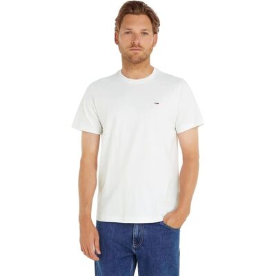 T-shirt z naszywką flagi z bawełny organicznej Tommy Hilfiger (DM0DM09598) - biała T-shirt z naszywką flagi z bawełny organicznej Tommy Hilfiger (DM0DM09598) - biała