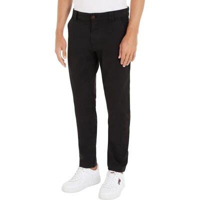 Tommy Hilfiger Scanton Slim Flag Patch Chinos (DM0DM09595) - czarny Tommy Hilfiger Scanton Slim Flag Patch Chinos (DM0DM09595) - czarny