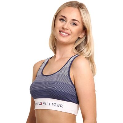 Tommy Hilfiger Velká Velikost Modrý Sportovní Podprsenka - Spodní Prádlo Tommy Hilfiger Velká Velikost Modrý Sportovní Podprsenka - Spodní Prádlo