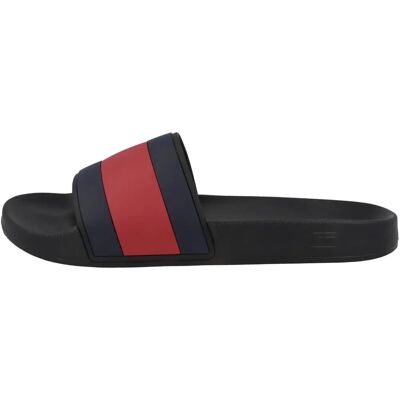 Tommy Hilfiger Flag Pool Slides (FM0FM04263) - schwarz Tommy Hilfiger Flag Pool Slides (FM0FM04263) - schwarz
