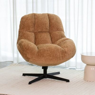 LABEL51 - Huxley - Cognac - Elite - Fauteuil LABEL51 - Huxley - Cognac - Elite - Fauteuil