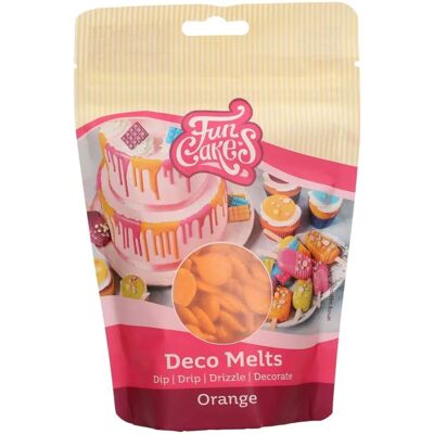 Funcakes Deco Melts Orange - Portocaliu 250 g - Décorations Culinaires - Publicité Funcakes Deco Melts Orange - Portocaliu 250 g - Décorations Culinaires - Publicité