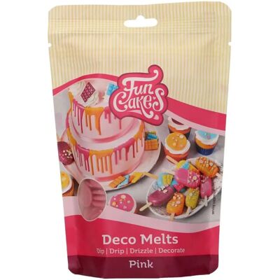Funcakes Pink Deco Melts - Sulatettava suklaa kakkuja varten Funcakes Pink Deco Melts - Sulatettava suklaa kakkuja varten