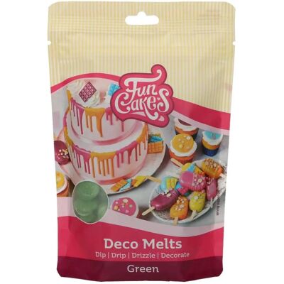 Funcakes Deco Melts Vert - 250 g - Chocolat pour décoration - Publicité Funcakes Deco Melts Vert - 250 g - Chocolat pour décoration - Publicité