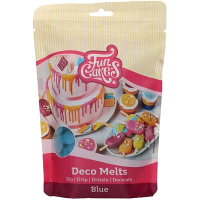 Funcakes Deco Melts Blue - 250 g - Chocolat de décoration - Publicité Funcakes Deco Melts Blue - 250 g - Chocolat de décoration - Publicité