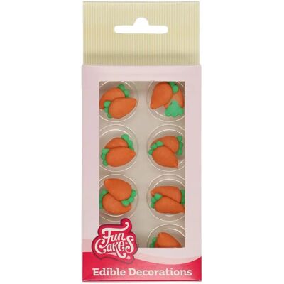 Décorations de Carotte FunCakes - 16 pcs - Topper comestible pour gâteau - Publicité Décorations de Carotte FunCakes - 16 pcs - Topper comestible pour gâteau - Publicité