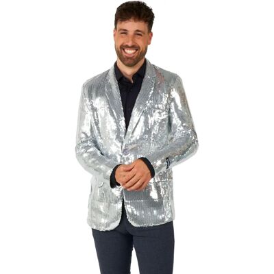 Costume à sequins argenté Opposuits - Tenue de fête pour homme - Publicité Costume à sequins argenté Opposuits - Tenue de fête pour homme - Publicité