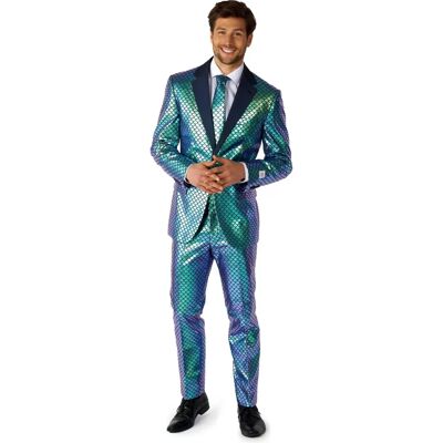Costume OppoSuits Poisson Bleu Vert - Costume - Publicité Costume OppoSuits Poisson Bleu Vert - Costume - Publicité