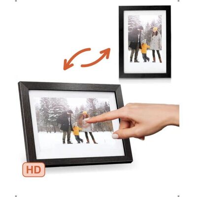 Pora&Co Digitale Fotolijst - 8 Zoll mit WiFi - Schwarz Holz Pora&Co Digitale Fotolijst - 8 Zoll mit WiFi - Schwarz Holz