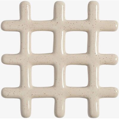 Klevering Beige Keramik Underlag - 19cm Modernt Design Klevering Beige Keramik Underlag - 19cm Modernt Design