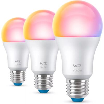 WiZ Smart Bulb - RGB, E27, 8.5W, 3-pack - Smart Lighting WiZ Smart Bulb - RGB, E27, 8.5W, 3-pack - Smart Lighting