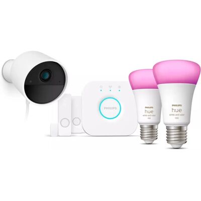 Kit de iluminação inteligente Philips Hue - E27, Bluetooth, 9W Kit de iluminação inteligente Philips Hue - E27, Bluetooth, 9W