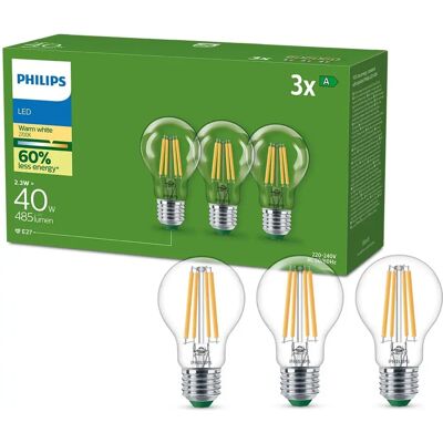 Ampoule LED Philips Warmwhite - E27, 2,3 W, 806 lm, 35 Ans - Publicité Ampoule LED Philips Warmwhite - E27, 2,3 W, 806 lm, 35 Ans - Publicité
