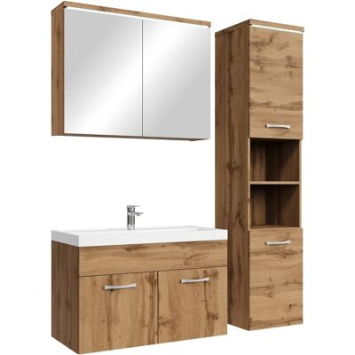 BADPLAATS Paso 80cm Rovere Juego de Baño - Luz LED BADPLAATS Paso 80cm Rovere Juego de Baño - Luz LED