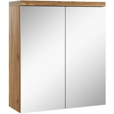 BADPLAATS Miroir Armoire de Salle de Bain Toledo 60x60cm Chêne - Publicité BADPLAATS Miroir Armoire de Salle de Bain Toledo 60x60cm Chêne - Publicité