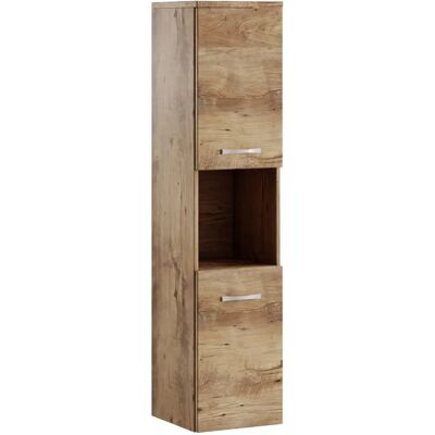 BADPLAATS Armoire de bain Montreal 30x30x131cm Chêne Chestnut - Publicité BADPLAATS Armoire de bain Montreal 30x30x131cm Chêne Chestnut - Publicité