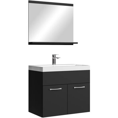 BADPLAATS - Montreal 02 60cm - Nero Opaco - Bathroom vanity - Publicité BADPLAATS - Montreal 02 60cm - Nero Opaco - Bathroom vanity - Publicité