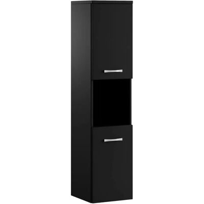 BADPLAATS Armoire de bain Montreal - 30x30x131cm - Noir Mat - Publicité BADPLAATS Armoire de bain Montreal - 30x30x131cm - Noir Mat - Publicité