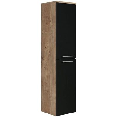 BADPLAATS Saturnus 130 cm Rovere castagno - nero opaco Cabinet de salle de bains - Publicité BADPLAATS Saturnus 130 cm Rovere castagno - nero opaco Cabinet de salle de bains - Publicité