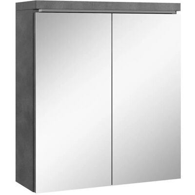 BADPLAATS Toledo 60x60cm Miroir Armoires de Salle de Bain - Gris Foncé - Publicité BADPLAATS Toledo 60x60cm Miroir Armoires de Salle de Bain - Gris Foncé - Publicité