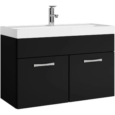 BADPLAATS - Paso 01 - 80 cm - Noir mat - Meuble de salle de bains - Publicité BADPLAATS - Paso 01 - 80 cm - Noir mat - Meuble de salle de bains - Publicité
