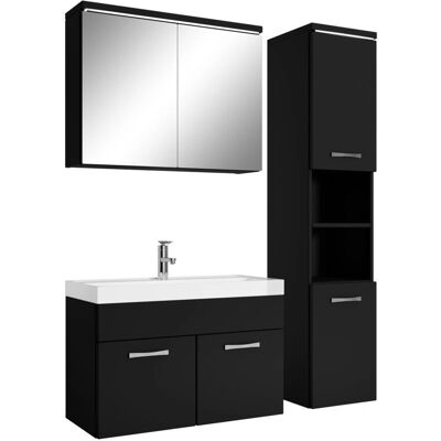 BADPLAATS - Paso - 80 cm - Noir mat - Vanity de salle de bains - Publicité BADPLAATS - Paso - 80 cm - Noir mat - Vanity de salle de bains - Publicité