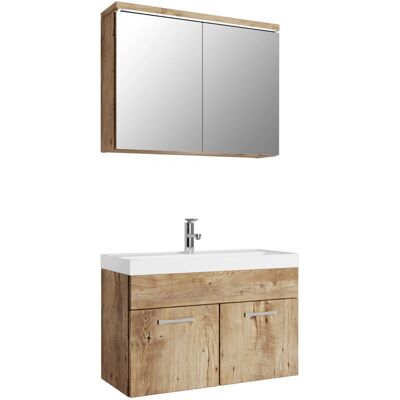 BADPLAATS - Mobile da bagno Paso 02 - Chêne Châtaignier - Ensemble de Mobilier de Salle de Bain - Publicité BADPLAATS - Mobile da bagno Paso 02 - Chêne Châtaignier - Ensemble de Mobilier de Salle de Bain - Publicité