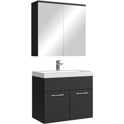 BADPLAATS - Montreal 01 - 60 cm - Noir Mat - Ensemble meuble salle de bains - Publicité BADPLAATS - Montreal 01 - 60 cm - Noir Mat - Ensemble meuble salle de bains - Publicité